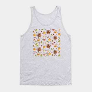 Thanksgiving Turkey pattern Tank Top